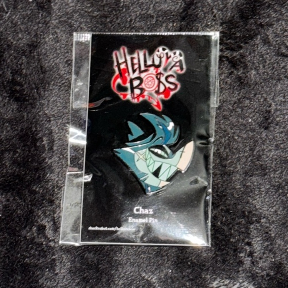 New Shark Robot Helluva Boss “Chaz” Enamel Pin